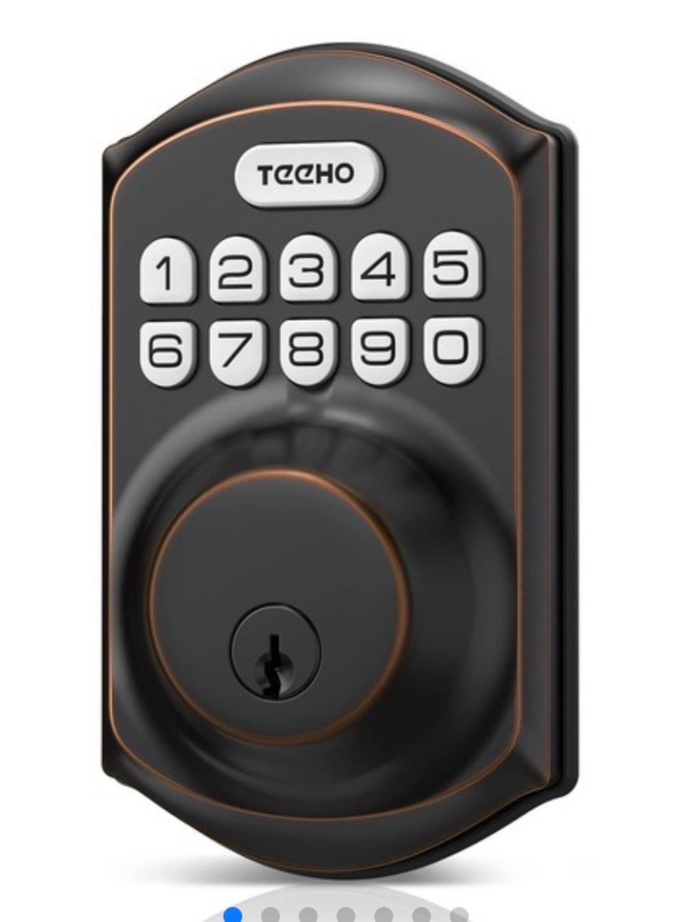 Teeho Electronic Keypad Deadbolt in Oil Rubbed Bronze